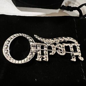 Elegant Silver Brooch